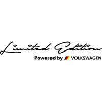 Наклейка на автомобіль - Limited Edition Powered by Volkswagen v2