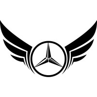 Виниловая наклейка на автомобиль - Крылья Mercedes-Benz v2