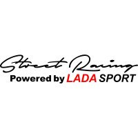 Виниловая наклейка на автомобиль - Street Racing Powered by Lada Sport