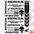 Набір наклейок для мотоцикла, мопеда, скутера у стилі Honda, 40*30 см