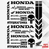 Набір наклейок для мотоцикла, мопеда, скутера у стилі Honda, 40*30 см