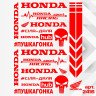 Набір наклейок для мотоцикла, мопеда, скутера у стилі Honda, 40*30 см