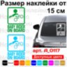 Вінілова наклейка на автомобіль - Baby Rider on Board