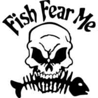 Вінілова наклейка на автомобіль - Fish fear me | Риби бояться мене