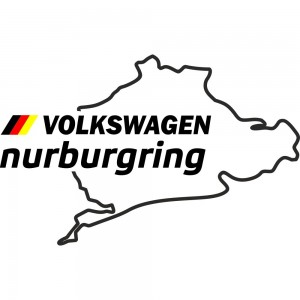 Вінілова наклейка на автомобіль - Volkswagen Nurburgring | Фольксваген Нюрбургрінг v4