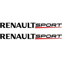 Набір вінілових наклейок на автомобіль - Renault Sport (2 шт.)