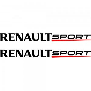 Набір вінілових наклейок на автомобіль - Renault Sport (2 шт.)