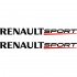 Набор виниловых наклеек на автомобиль - Renault Sport (2 шт.) Набор виниловых наклеек на автомобиль - Renault Sport (2 шт.)