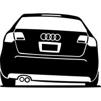 Вінілова наклейка на автомобіль - Audi v3