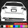Виниловая наклейка на автомобиль -  Audi v3