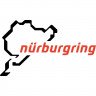 Вінілова наклейка на автомобіль - Гоночна траса Nurburgring / Нюрбургрінг v2 Вінілова наклейка на автомобіль - Гоночна траса Nurburgring / Нюрбургрінг v2