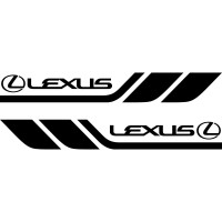 Набір вінілових наклейок на борт автомобіля - Lexus (2 шт)