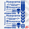 Набор наклеек на мотоцикл, мопед, скутер, в стиле Husqvarna, 40*30 см