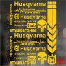 Набор наклеек на мотоцикл, мопед, скутер, в стиле Husqvarna, 40*30 см