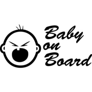 Виниловая наклейка на автомобиль - Baby on Board v4