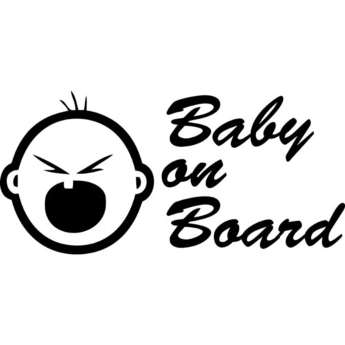 Вінілова наклейка на автомобіль - Baby on Board v4