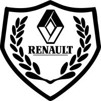 Вінілова наклейка на автомобіль - Щит Renault