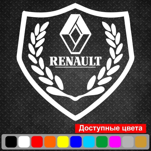 Вінілова наклейка на автомобіль - Щит Renault