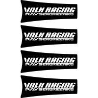 Набор виниловых наклеек на автомобильные диски - Volk racing Rays engineering 4 шт.