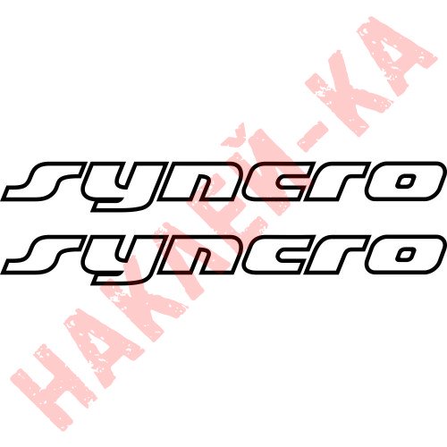Набор виниловых наклеек на автомобиль - Syncro Volkswagen v2 (2шт)