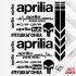 Набор наклеек на мотоцикл, мопед, скутер, в стиле Aprilia, 40*30 см
