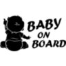 Вінілова наклейка на автомобіль - Baby on Board v5 Вінілова наклейка на автомобіль - Baby on Board v5