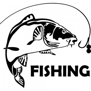 Виниловая наклейка на автомобиль - Fishing | Рыбалка v4