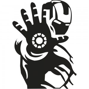 Вінілова наклейка на автомобіль - Залізна людина /Iron Man