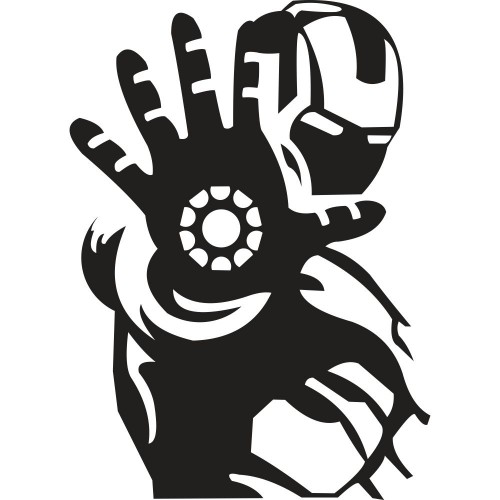 Вінілова наклейка на автомобіль - Залізна людина /Iron Man