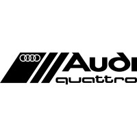 Вінілова наклейка на автомобіль - Audi Quattro