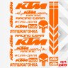 Набір наклейок для мотоцикла, мопеда, скутера у стилі KTM, 40*30 см