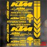 Набір наклейок для мотоцикла, мопеда, скутера у стилі KTM, 40*30 см