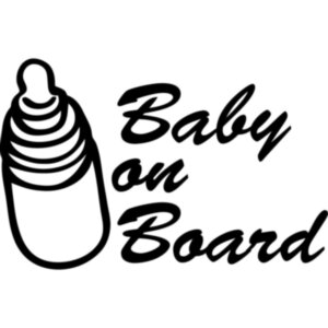 Виниловая наклейка на автомобиль - Baby on Board v6