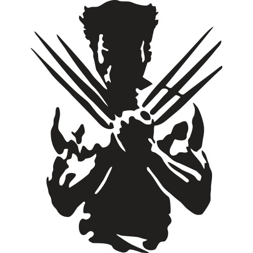 Вінілова наклейка на автомобіль - Росомаха /Логан /Wolverine