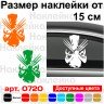 Вінілова наклейка на автомобіль - Росомаха /Логан /Wolverine
