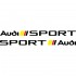 Набор виниловых наклеек на автомобиль - Audi Sport v2 (2 шт.)