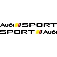 Набір вінілових наклейок на автомобіль - Audi Sport v2 (2 шт.)