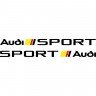Набор виниловых наклеек на автомобиль - Audi Sport v2 (2 шт.)