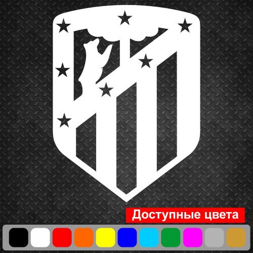 Виниловая наклейка на автомобиль - Футбольный клуб Атлетико Мадрид | FC Atletico de Madrid