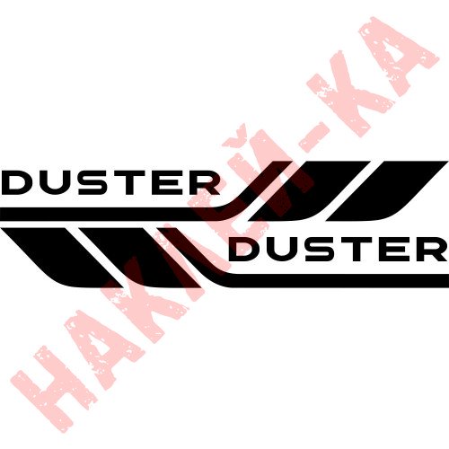 Набор виниловых наклеек на борт автомобиля - Renault Duster (2 шт)