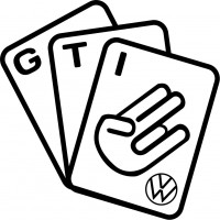 Вінілова наклейка на автомобіль - Карти Volkswagen GTI