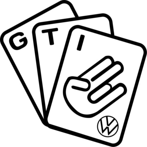 Виниловая наклейка на автомобиль - Карты Volkswagen GTI