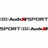 Набір вінілових наклейок на автомобіль - Audi Sport v3 (2 шт.)