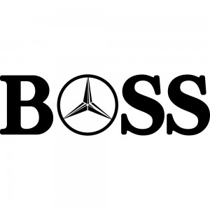 Вінілова наклейка на автомобіль - Boss Mercedes-Benz