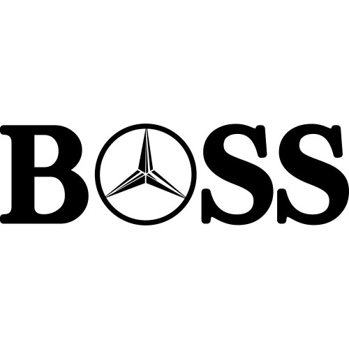 Виниловая наклейка на автомобиль - Boss Mercedes-Benz