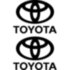 Набір вінілових наклейок на автомобіль - Логотип Toyota (2шт)