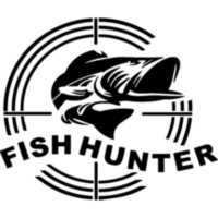 Виниловая наклейка на автомобиль - Fish hunter | Охотник за рыбой