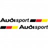 Набір вінілових наклейок на автомобіль - Audi Sport v4 (2 шт.)
