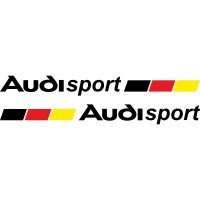 Набір вінілових наклейок на автомобіль - Audi Sport v4 (2 шт.)