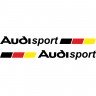 Набор виниловых наклеек на автомобиль - Audi Sport v4 (2 шт.) Набор виниловых наклеек на автомобиль - Audi Sport v4 (2 шт.)